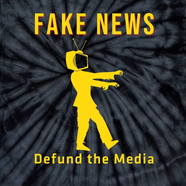 Conservative Fake News Defund The Media Tie-Dye T-Shirt