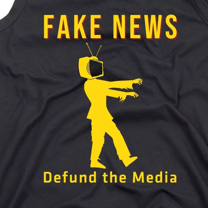 Conservative Fake News Defund The Media Tank Top