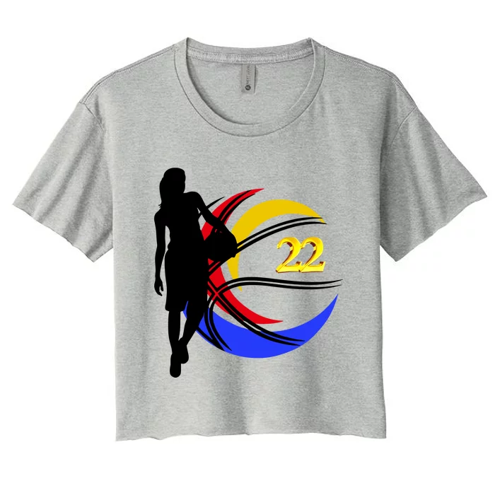 Clark Fever Number 22 Women's Crop Top Tee