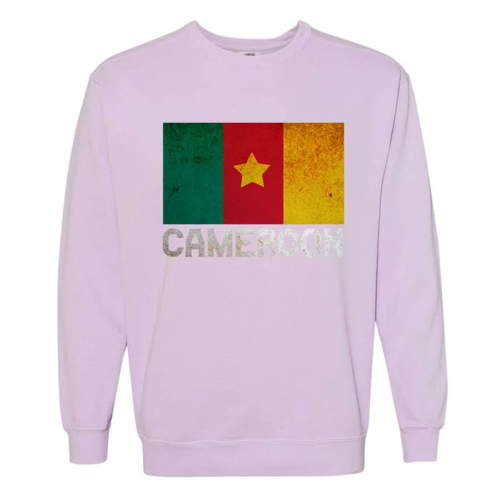 Cameroon Flag National Pride Roots Country Matching Family Gift Garment-Dyed Sweatshirt