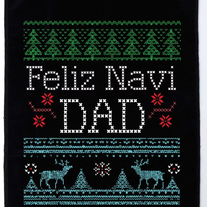 Christmas Feliz Navi Dad Xmas Pun Platinum Collection Golf Towel