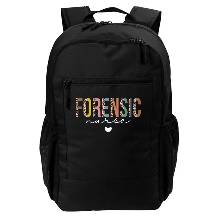 Cute Forensic Nurse SANE Nurse Leopard Correctional Nursing Daily Commute Backpack