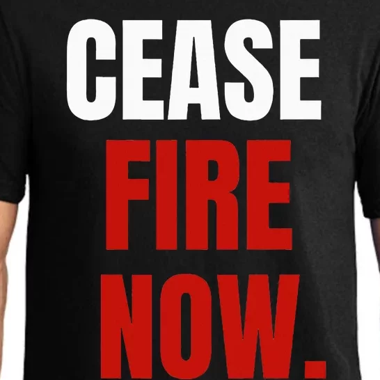 C.ease fire Now. Pajama Set