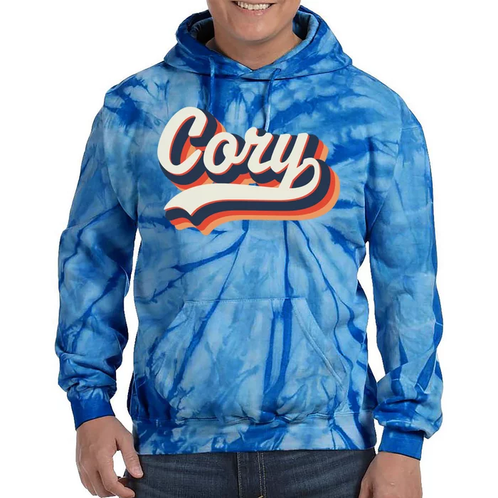 Cory First Name 70s Retro Groovy Custom Personalized Name Gift Tie Dye Hoodie