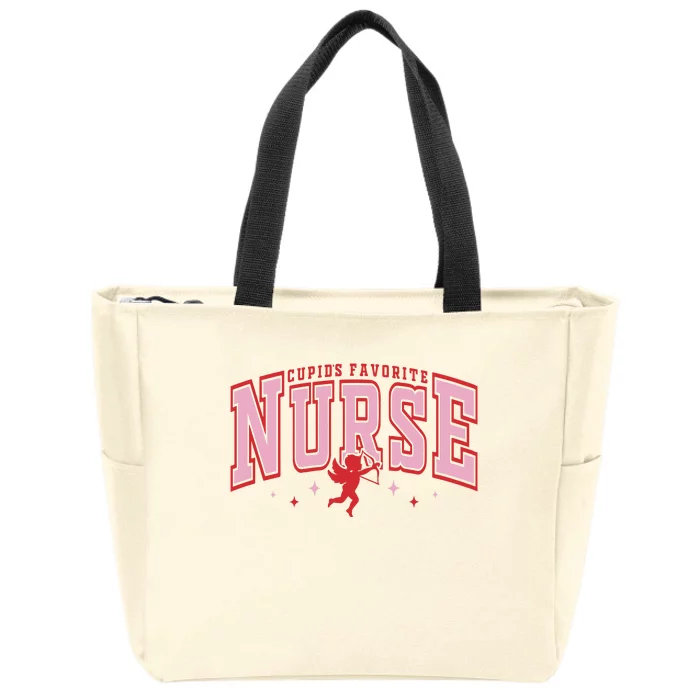 CupidS Favorite Nurse Valentine Nurse Zip Tote Bag