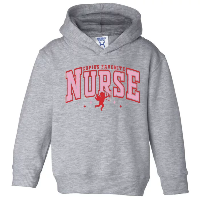 CupidS Favorite Nurse Valentine Nurse Toddler Hoodie