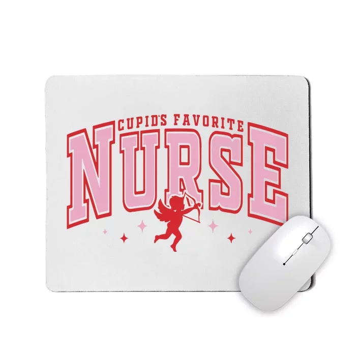 CupidS Favorite Nurse Valentine Nurse Mousepad