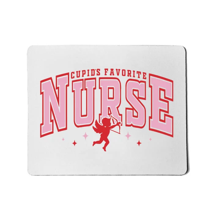 CupidS Favorite Nurse Valentine Nurse Mousepad