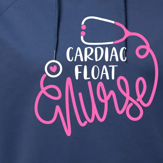 Cardiac Float Nurse Floating Cardiology Nurse Float Nursing Gift Performance Fleece Hoodie