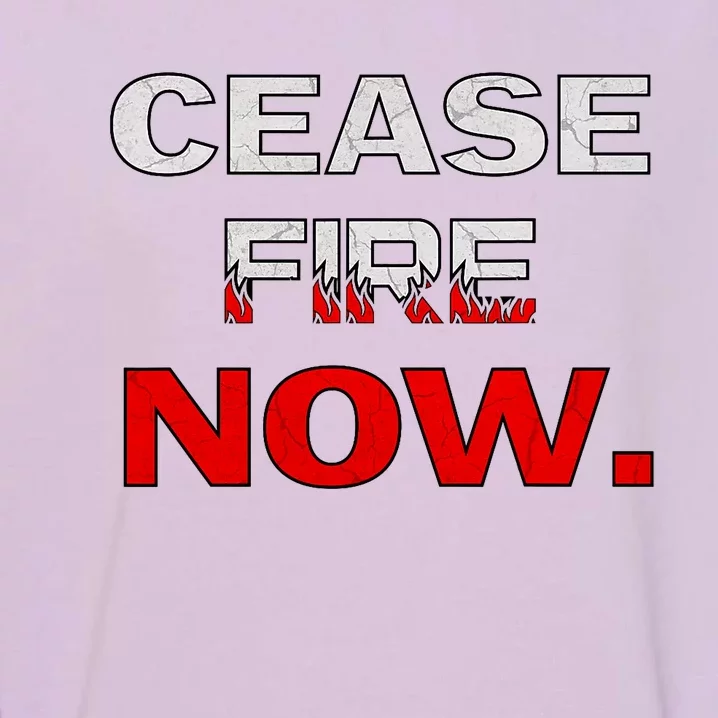 Cease Fire Now Cease Fire Garment-Dyed Sweatshirt