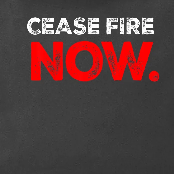 Cease Fire Now Trending Design Zip Tote Bag