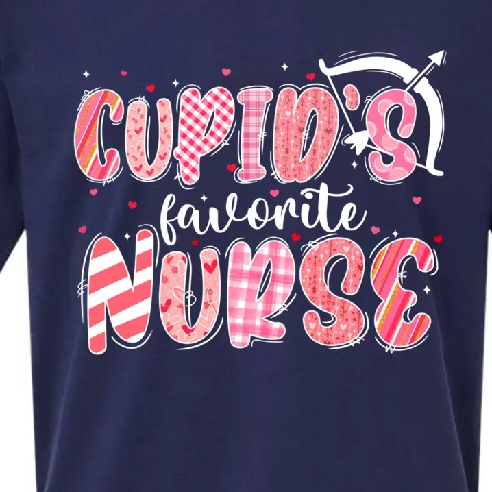 Cupid's Favorite Nurse Nurse Nursing Funny Valentines Day Funny Gift Sueded Cloud Jersey T-Shirt