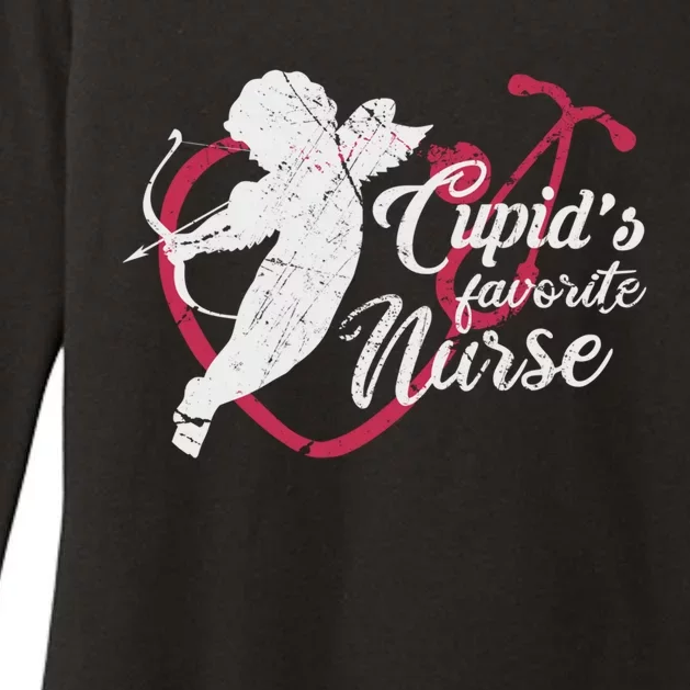 Cupid's Favorite Nurse Gift Valentines Day Gift Womens CVC Long Sleeve Shirt