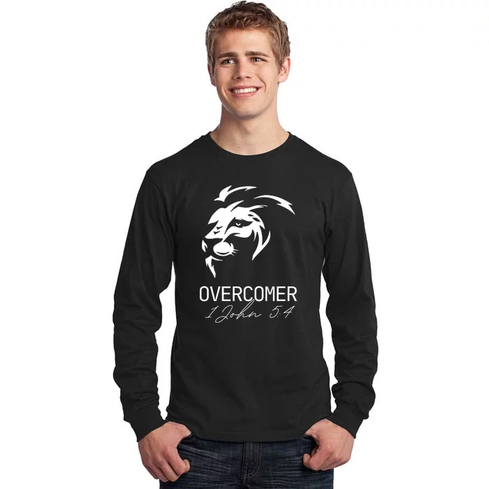 Christian Faith Overcomer Lion Of Judah Gift Tall Long Sleeve T-Shirt