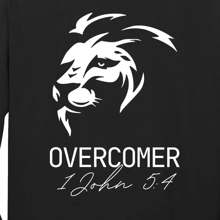 Christian Faith Overcomer Lion Of Judah Gift Tall Long Sleeve T-Shirt