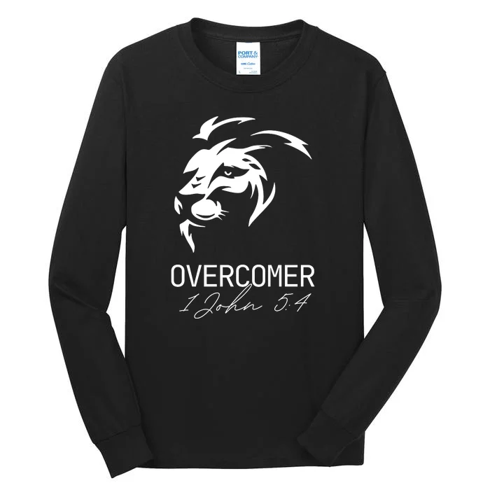 Christian Faith Overcomer Lion Of Judah Gift Tall Long Sleeve T-Shirt