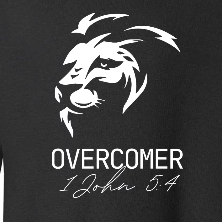 Christian Faith Overcomer Lion Of Judah Gift Toddler Sweatshirt