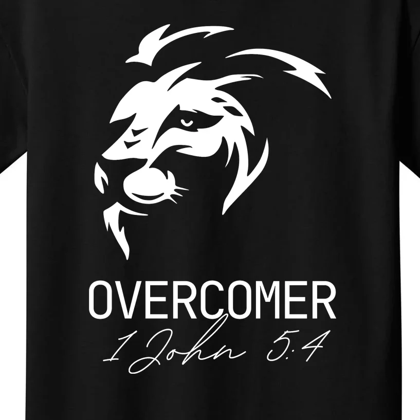 Christian Faith Overcomer Lion Of Judah Gift Kids T-Shirt