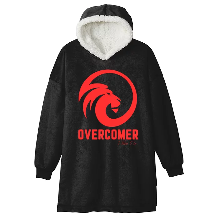 Christian Faith Overcomer Motivational Lion Of Judah Hooded Wearable Blanket