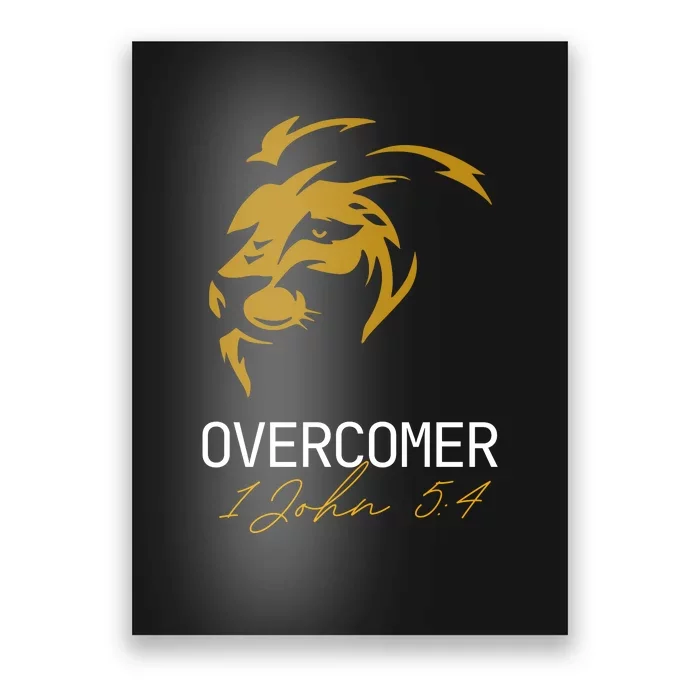 Christian Faith Overcomer Lion Of Judah Gift Poster