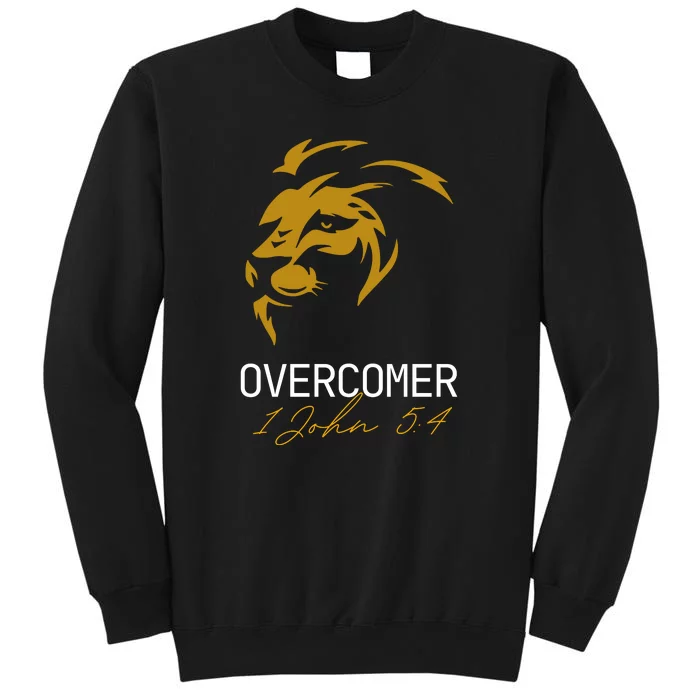 Christian Faith Overcomer Lion Of Judah Gift Tall Sweatshirt