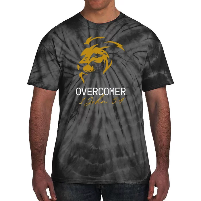 Christian Faith Overcomer Lion Of Judah Gift Tie-Dye T-Shirt