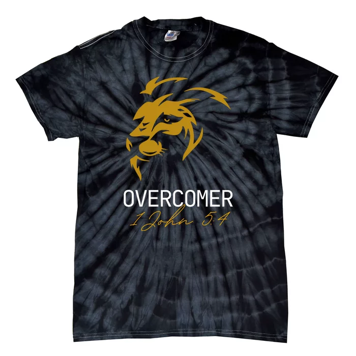 Christian Faith Overcomer Lion Of Judah Gift Tie-Dye T-Shirt