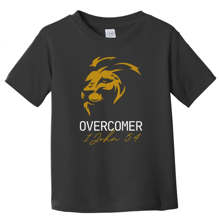 Christian Faith Overcomer Lion Of Judah Gift Toddler T-Shirt