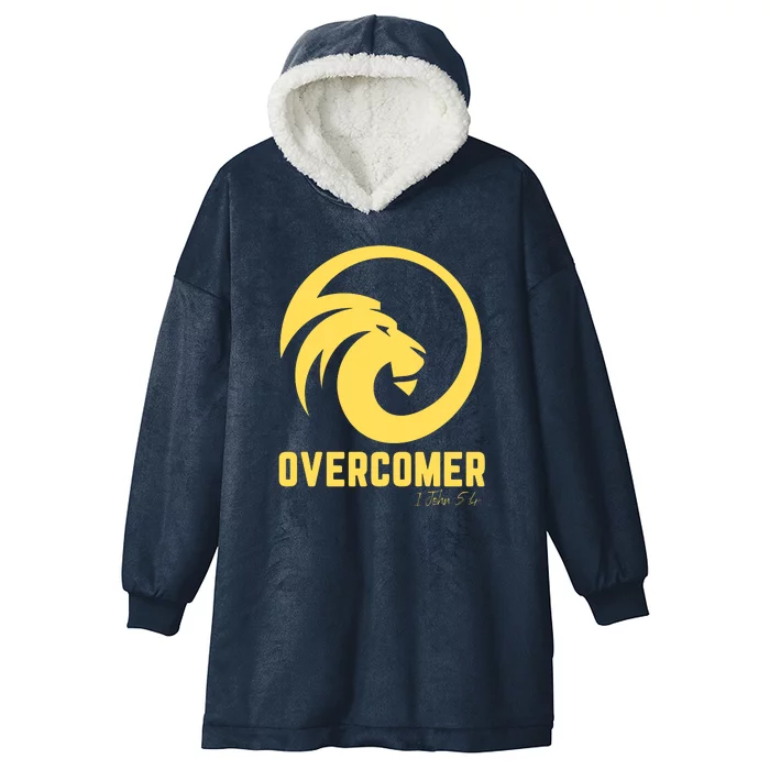 Christian Faith Overcomer Motivational Lion Of Judah Hooded Wearable Blanket