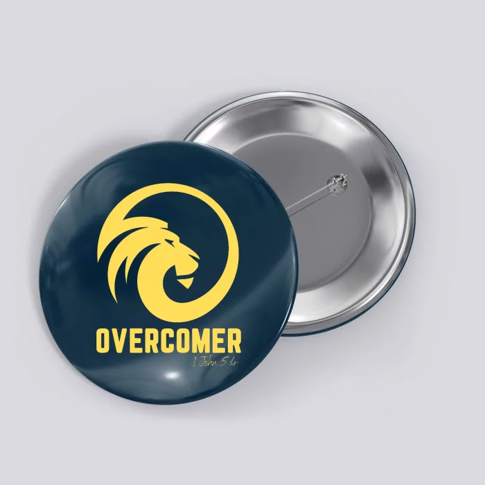 Christian Faith Overcomer Motivational Lion Of Judah Button