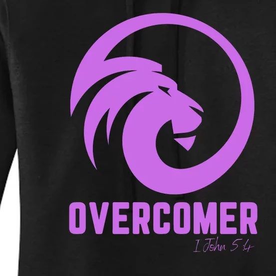 Christian Faith Overcomer Motivational Lion Of Judah Women's Pullover Hoodie