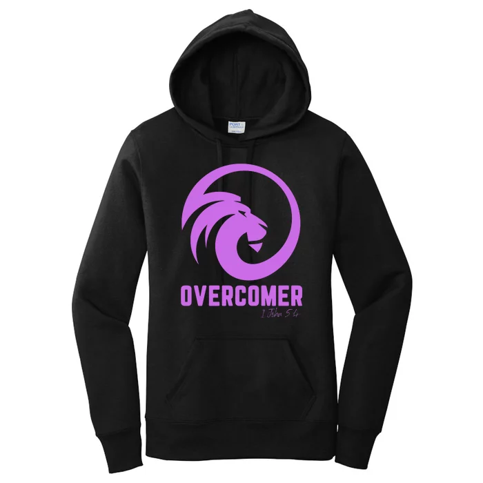 Christian Faith Overcomer Motivational Lion Of Judah Women's Pullover Hoodie