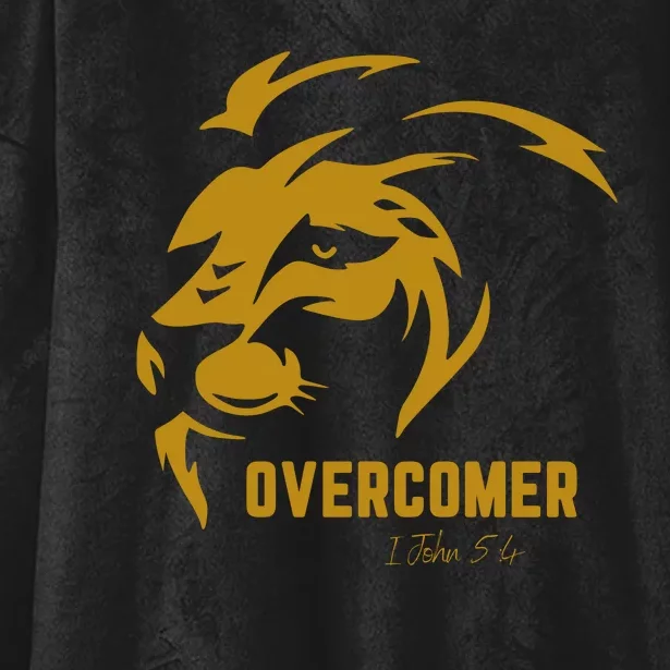 Christian Faith Overcomer Motivational Lion Of Judah Hooded Wearable Blanket