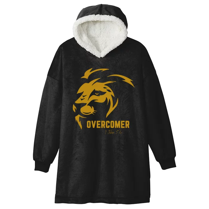 Christian Faith Overcomer Motivational Lion Of Judah Hooded Wearable Blanket