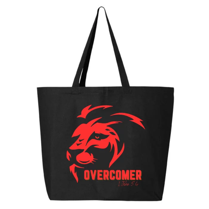 Christian Faith Overcomer Motivational Lion Of Judah 25L Jumbo Tote