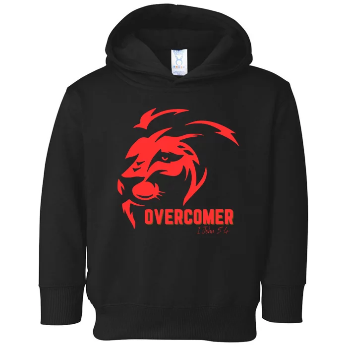 Christian Faith Overcomer Motivational Lion Of Judah Toddler Hoodie