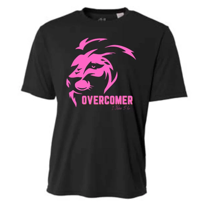 Christian Faith Overcomer Motivational Lion Of Judah Cooling Performance Crew T-Shirt