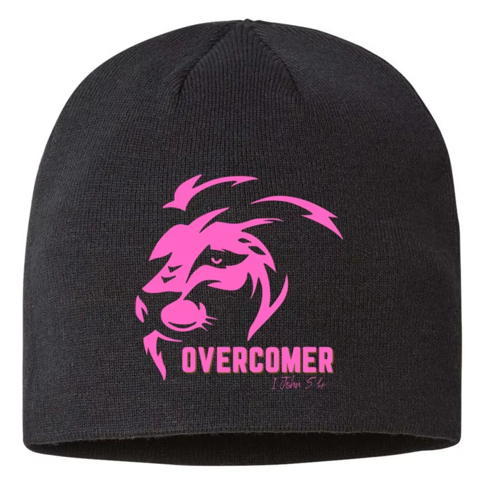 Christian Faith Overcomer Motivational Lion Of Judah 8 1/2in Sustainable Knit Beanie