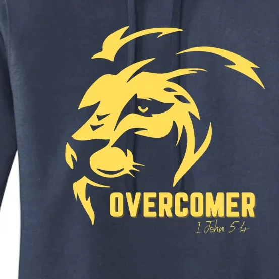 Christian Faith Overcomer Motivational Lion Of Judah Women's Pullover Hoodie