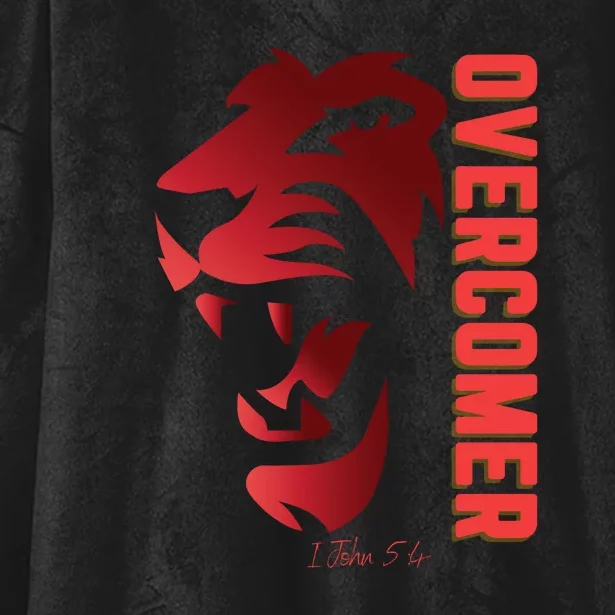 Christian Faith Overcomer Motivational Lion Of Judah Hooded Wearable Blanket