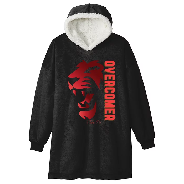 Christian Faith Overcomer Motivational Lion Of Judah Hooded Wearable Blanket