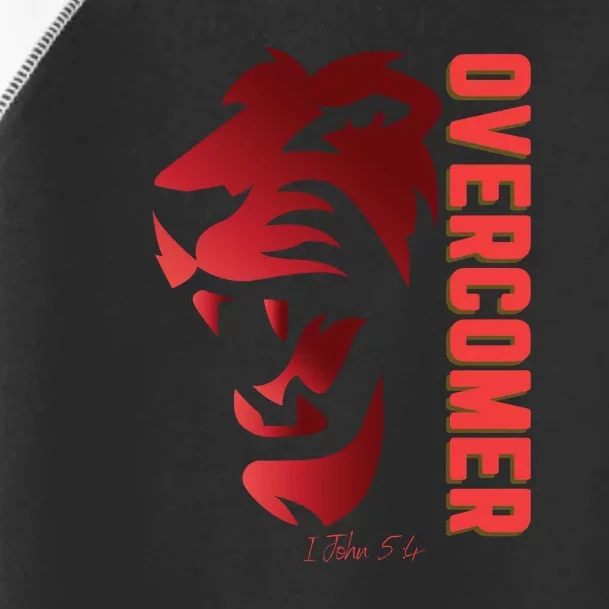 Christian Faith Overcomer Motivational Lion Of Judah Toddler Fine Jersey T-Shirt