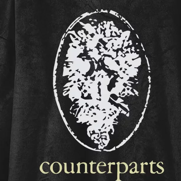 Counterparts Flowers On My Grave Hooded Wearable Blanket