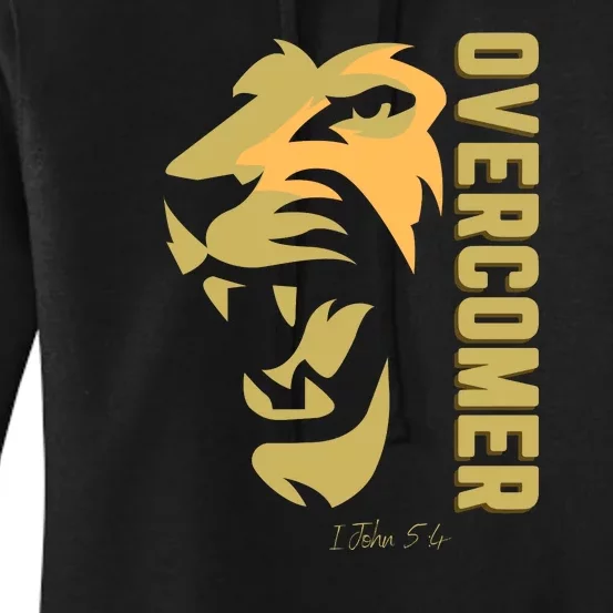 Christian Faith Overcomer Motivational Lion Of Judah Women's Pullover Hoodie