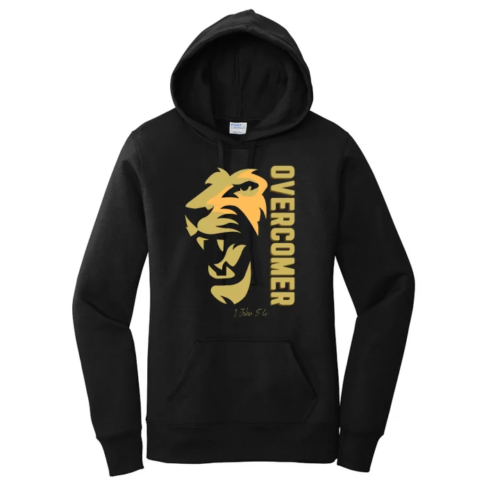 Christian Faith Overcomer Motivational Lion Of Judah Women's Pullover Hoodie