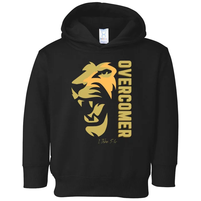 Christian Faith Overcomer Motivational Lion Of Judah Toddler Hoodie