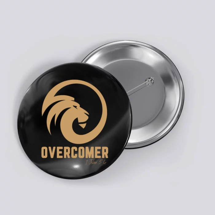 Christian Faith Overcomer Motivational Lion Of Judah Button