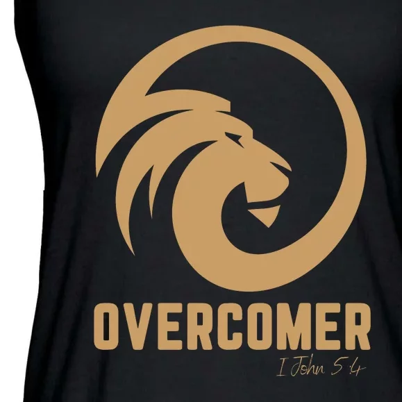 Christian Faith Overcomer Motivational Lion Of Judah Ladies Essential Flowy Tank