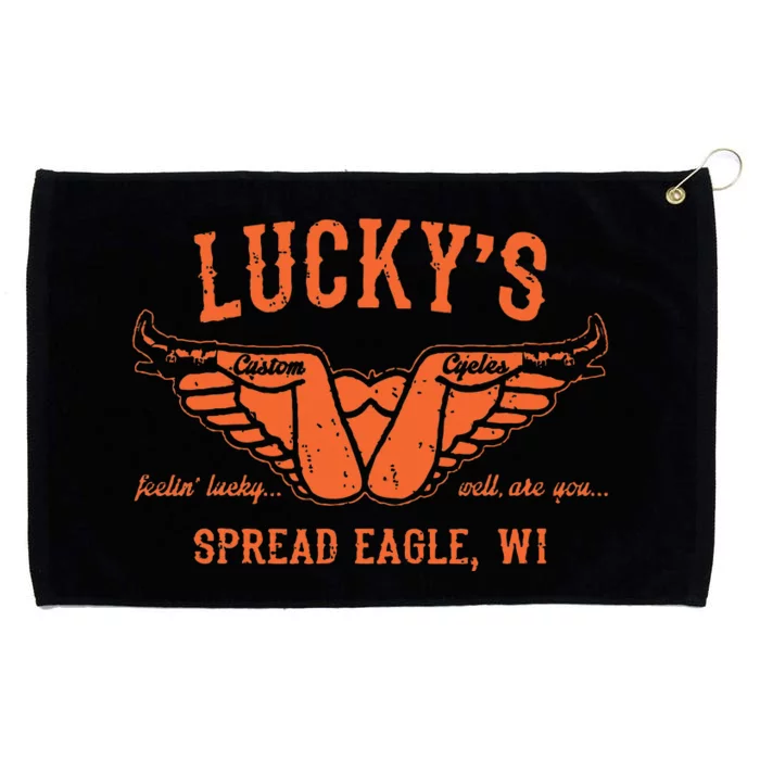 Cool Funny Offensive Motorcycle Biker Spread Eagle Gift Grommeted Golf Towel