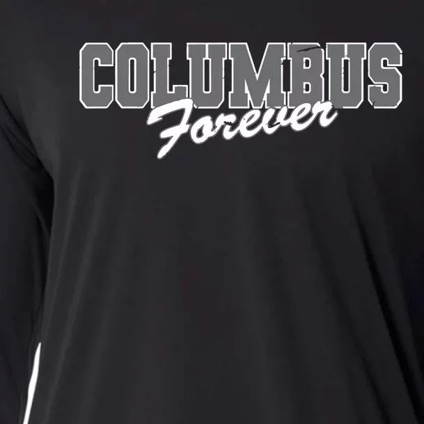 Columbus Forever Ohio Patriotic Oh Patriotism Resident Cooling Performance Long Sleeve Crew